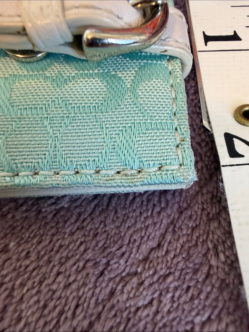 Coach Signature Mini Photo Frame Keychain - Picture 5 of 13